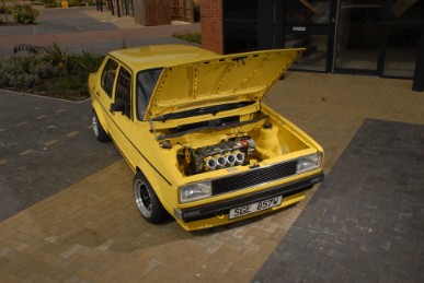 mk1 jetta, performance vw feature car, alonzecustom.co.uk, yellow mk1 jetta 16v abf, bike carbs